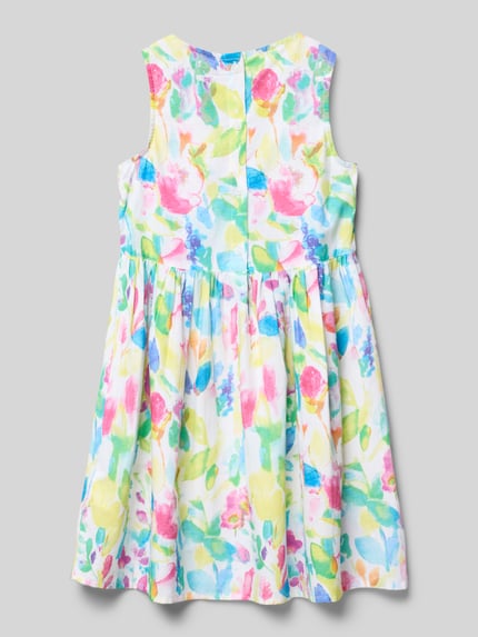 Blue Seven Kleid mit Rundhalsausschnitt Weiss 3