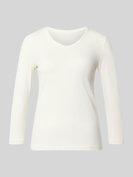 Regular Fit T-Shirt aus Baumwoll-Mix Shop The Look MANNEQUINE
