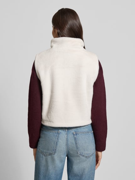 monari Gilet met opstaande kraag Beige - 5