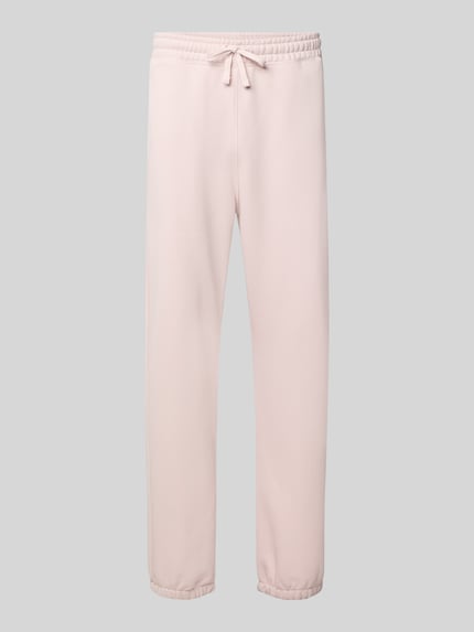 Produktfoto, Sweatpants mit Label-Detail von Champion z mieszanki bawełny, prosty krój, elastyczny pas z tunelem, boczne wpuszczane kieszenie, długość wewnętrzna nogawki w rozmiarze M: 75 cm