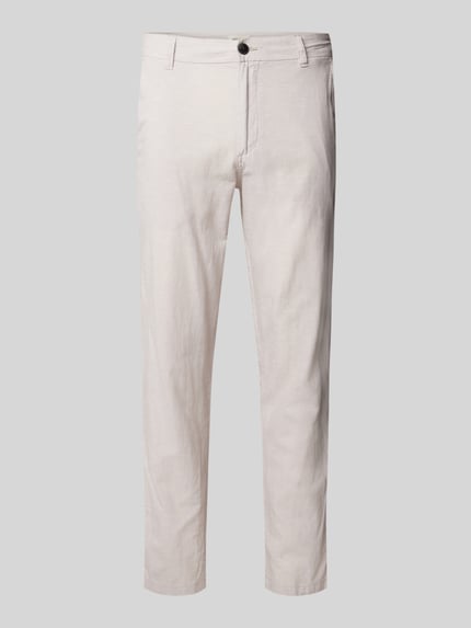 JACK & JONES Tapered fit chino met steekzakken, model 'STACE' Offwhite gemêleerd - 2