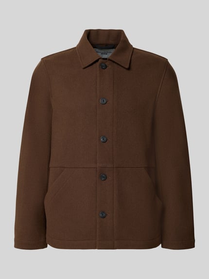 Marc O'Polo DENIM Regular Fit Blouson aus Woll-Mix Schoko 2