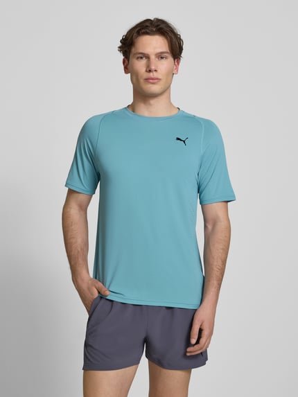 PUMA Performance T-Shirt mit Label-Print Aqua 4