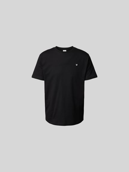 Wood Wood Regular Fit T-Shirt aus reiner Baumwolle Modell 'ACE' Black 2