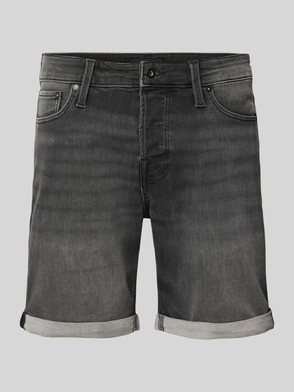 JACK & JONES Regular Fit Jeansshorts im 5-Pocket-Design Modell 'RICK' Dunkelgrau 2