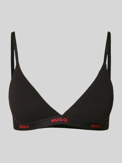 HUGO Beha van katoenmix, model 'HUGO ID TRIANGLE' Zwart - 1