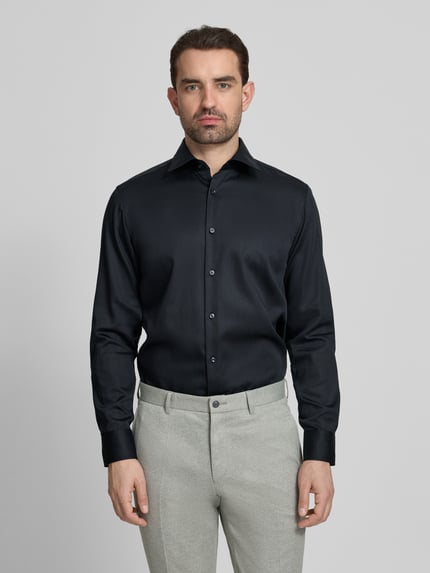 BOSS Regular Fit Businesshemd aus reiner Baumwolle Modell 'H JOE KENT' Black 4