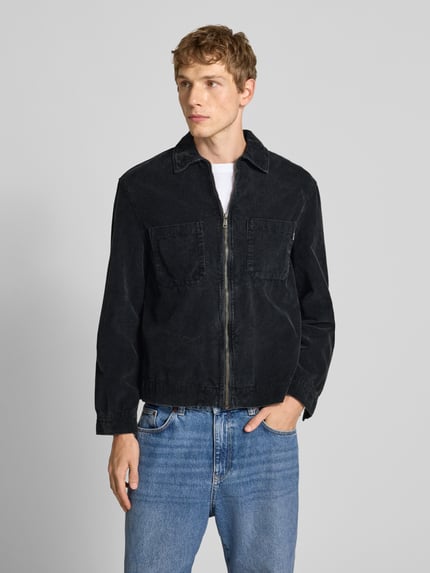 REVIEW Regular fit overhemdjack met structuurpatroon Antraciet - 4