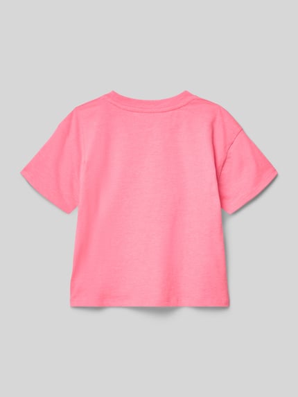 GAP t-shirt met pailletten Neon roze - 3