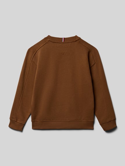 Tommy Hilfiger Kids Regular Fit Sweatshirt aus Baumwoll-Mix Cognac 3