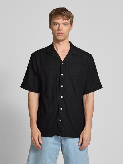 Redefined Rebel Koszula casualowa o kroju regular fit z kołnierzem z połami model ‘PAUL’ Czarny 4