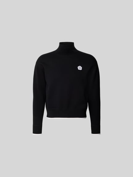 Pullover met labelstitching Shop The Look MANNEQUINE