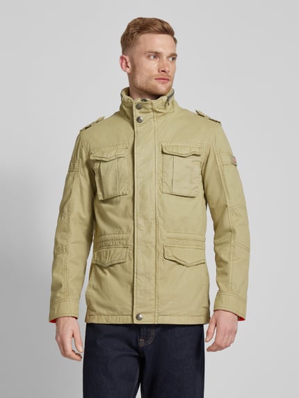 Wellensteyn Regular Fit Funktionsjacke im Military-Look Modell 'COLONEL' Sand Melange 4