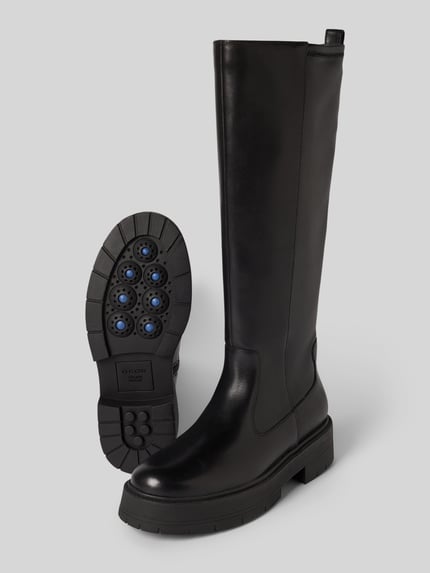 Geox Stiefel aus Leder mit Reißverschluss Modell 'SPHERICA' Black 4