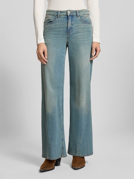 OPUS PANTS Wide fit jeans in used-look, model 'Melly cooles' Lichtblauw - 4