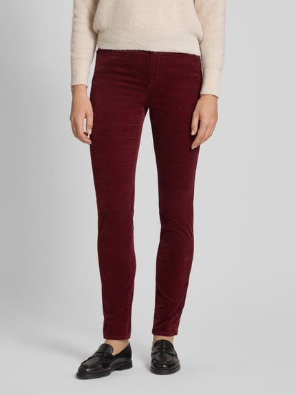 Christian Berg Woman Stoffen broek met 5-pocketmodel Donkerrood - 4