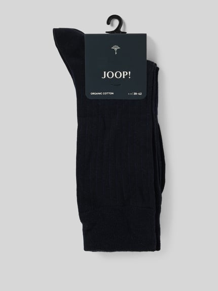 JOOP! COLLECTION Sokken met structuurmotief, model 'MEN PREMIUM ESSENTIAL' Marineblauw - 3