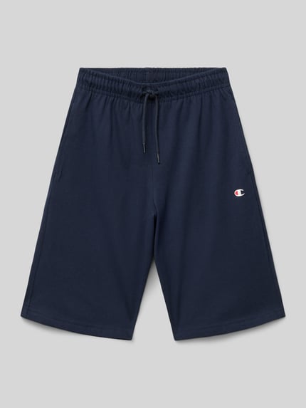 Champion Regular fit sweatshorts met logoprint Marineblauw - 1