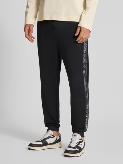 Carlo Colucci Slim Fit Hose mit Gesäßtaschen Black 4