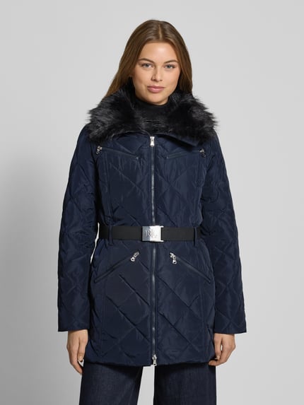 Lauren Ralph Lauren Regular Fit Daunenmantel mit abnehmbaren Taillengürtel Marine 4
