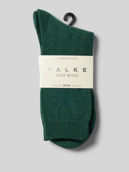 FALKE Sokken met hoogwaardige mix van wol en kasjmier, model 'COSY WOOL' Donkergroen - 3