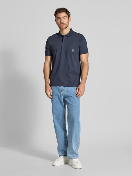 LERROS Regular Fit Poloshirt mit Brusttasche Black 1