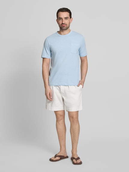 Marc O'Polo Regular Fit T-Shirt aus reiner Baumwolle Hellblau 1