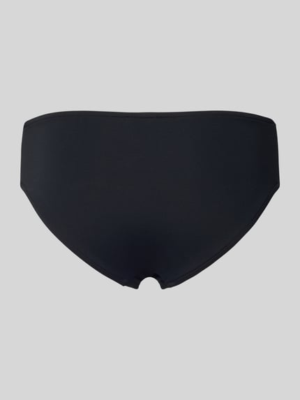 Produktfoto, Bikini-Slip mit Cut Outs von Seafolly, schwarz, glattes Material mit Stretch-Anteil, körpernaher Schnitt, schlichte Form