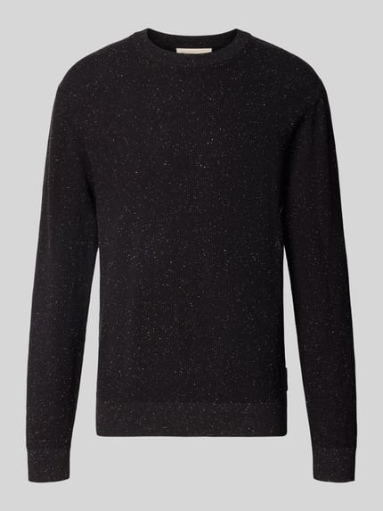 Tom Tailor Denim Pullover aus reiner Baumwolle mit Crew Neck Black 2