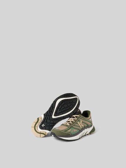 Kenzo Sneakersy z wiązaniem Khaki 5