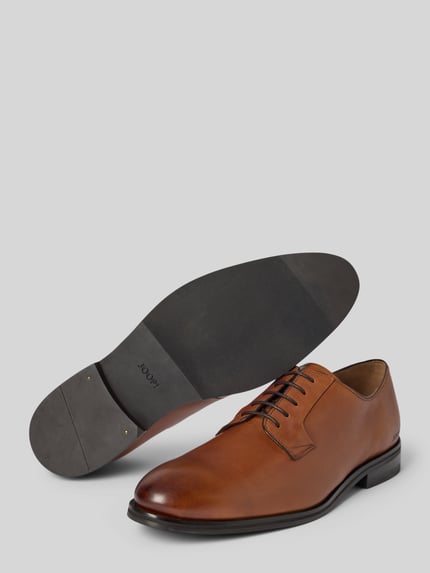 JOOP! SHOES Lederderby mit Schnürverschluss Modell 'pero kleitos' Cognac 4