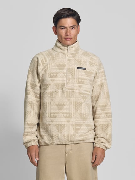 Columbia Fleecepullover mit Label-Details Modell 'Timber Crest™' Stein 4