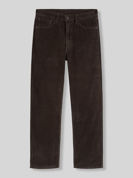 Levi's® Loose Straight Fit Cordhose aus reiner Baumwolle Modell '565™' Dunkelbraun 2