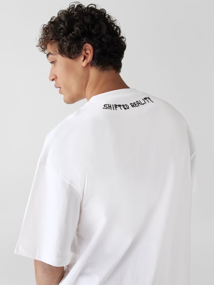 Preach Oversized T-Shirt mit Label-Detail Weiss 3