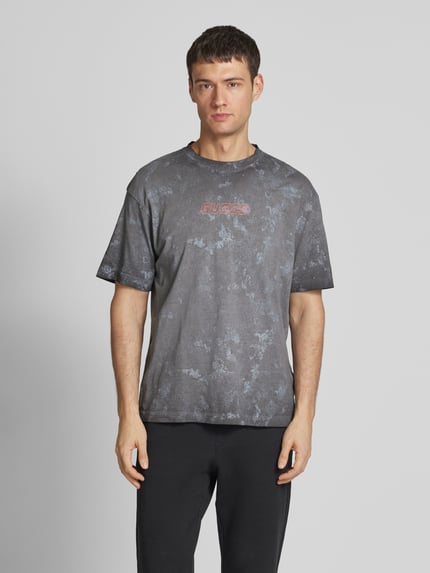GUESS Activewear T-Shirt mit Label-Print Modell 'MUSCARI' Black 4