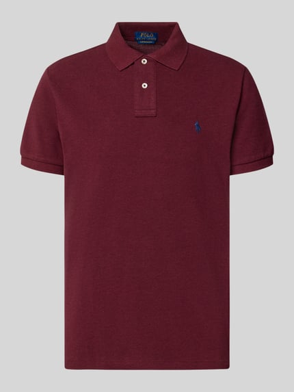 Produktfoto, Regular Fit poloshirt van katoen van Polo Ralph Lauren in bordeauxrood met effen structuur, heren poloshirt