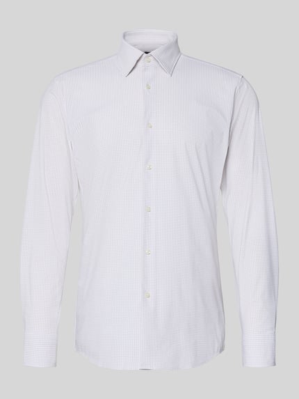 BOSS Slim Fit Businesshemd aus Super-Stretch-Jersey Modell 'P-HANK' Beige 2