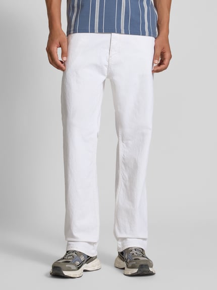 Tommy Jeans Relaxed Fit Straight Fit Jeans aus Baumwoll-Mix Modell 'OTIS' Offwhite 4