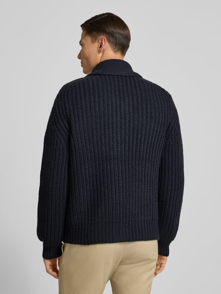 BOSS Cardigan met normale pasvorm in een nieuwe mix van wol en kasjmier - BECKHAM x BOSS Marineblauw - 5