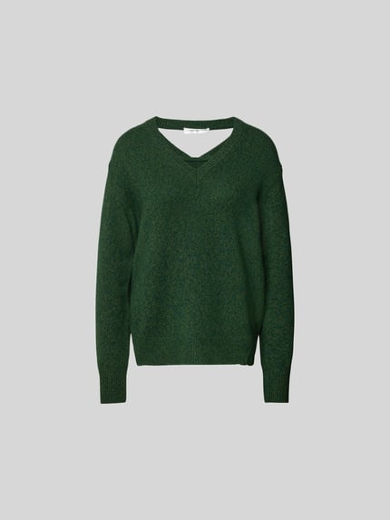 Victoria Beckham Pullover met diepe v-hals Donkergroen - 2