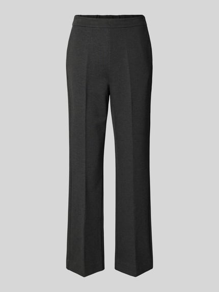 MM by Max Mara Straight Leg Jersey-Hose aus Viskose-Mix Modell 'JEFF' Dunkelgrau 2