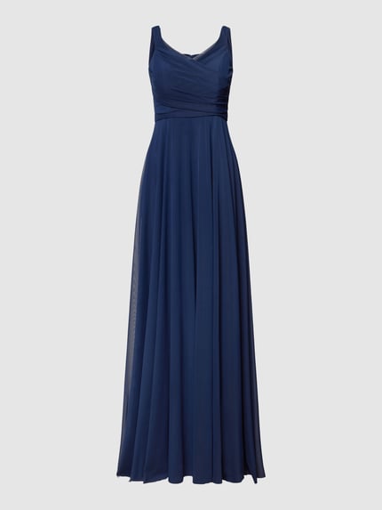 TROYDEN COLLECTION Abendkleid mit breiten Trägern Marine 2
