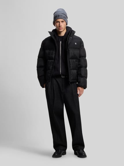 HUGO Pufferjacke mit Logo-Patch Modell 'Baltos2642' Black 1