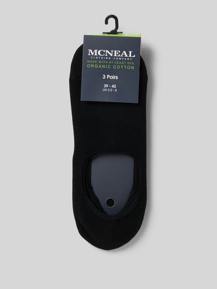 MCNEAL Füßlinge in melierter Optik im 3er-Pack Black 3