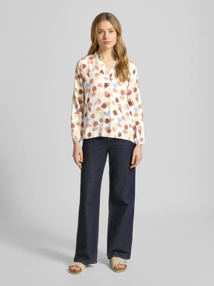 ZABAIONE Regular Fit Bluse aus reiner Viskose Modell 'Hilga' Offwhite 1