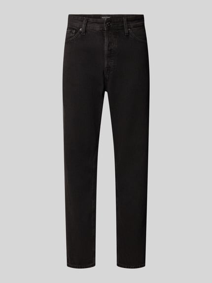 Produktfoto, Relaxed Fit Jeans mit Eingrifftaschen Modell 'CHRIS' von Jack & Jones aus reiner Baumwolle in Schwarz, Herrenkontext