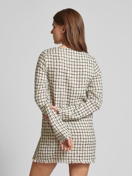 EDITED Minikleid mit Fransen Modell 'Polina' Offwhite 5