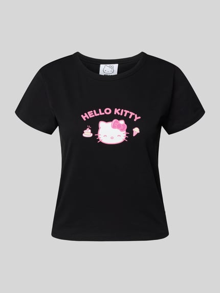 REVIEW T-shirt z nadrukowanym motywem Czarny 2