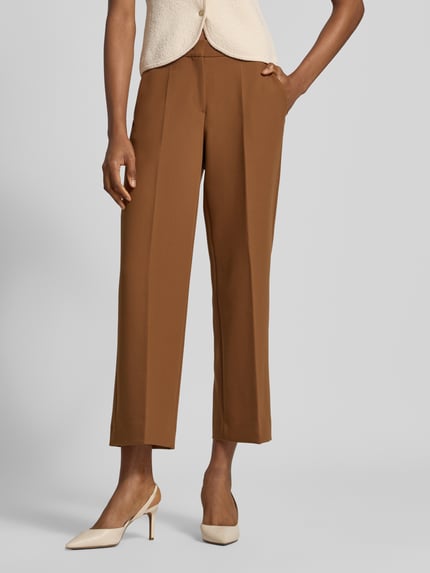 Rich & Royal Straight Fit Hose mit Viskose-Anteil Camel 4