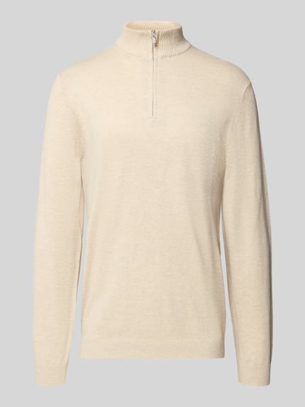 ONLY & SONS Regular fit schipperstrui van een mix van katoen en viscose, model 'LOUI' Offwhite gemêleerd - 2